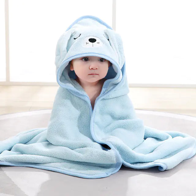 Soft Coral Fleece Newborn Wrap Blanket for Infants.