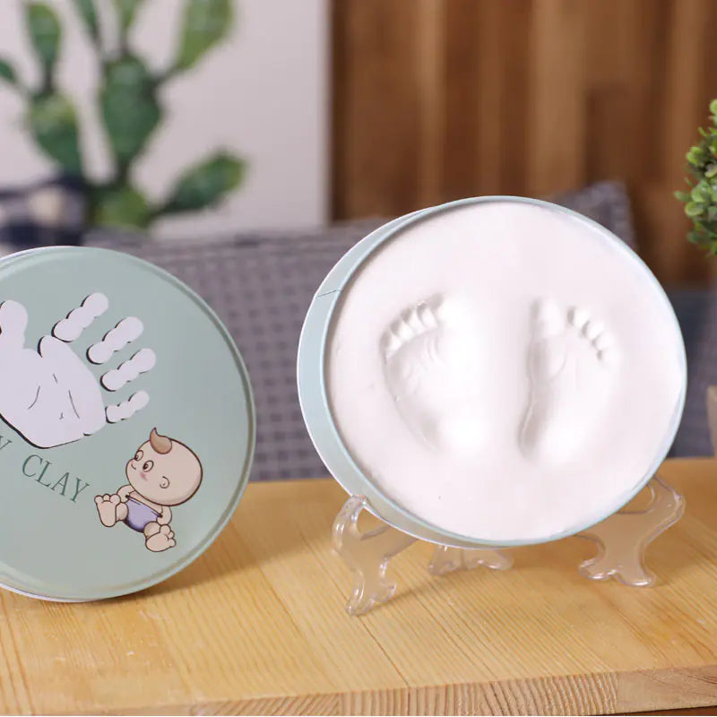 Newborn Baby Handprint and Footprint Clay Frame.