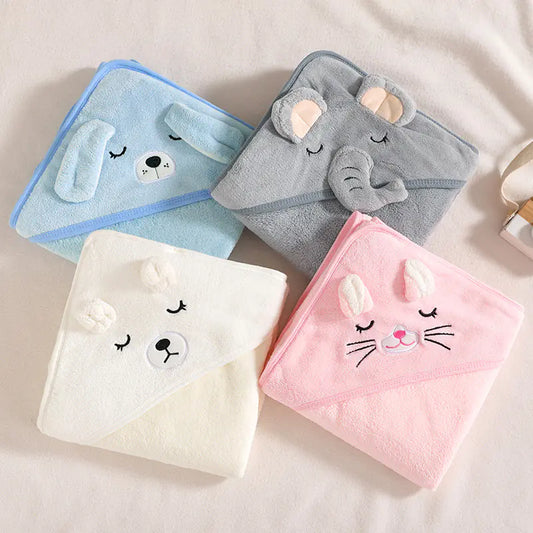 Soft Coral Fleece Newborn Wrap Blanket for Infants.