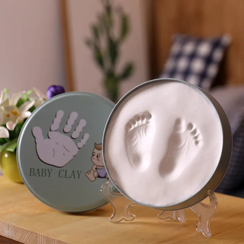 Newborn Baby Handprint and Footprint Clay Frame.