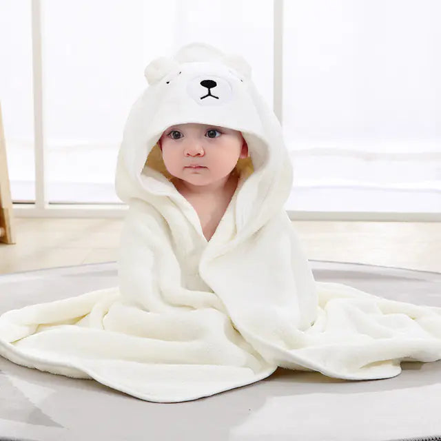 Soft Coral Fleece Newborn Wrap Blanket for Infants.