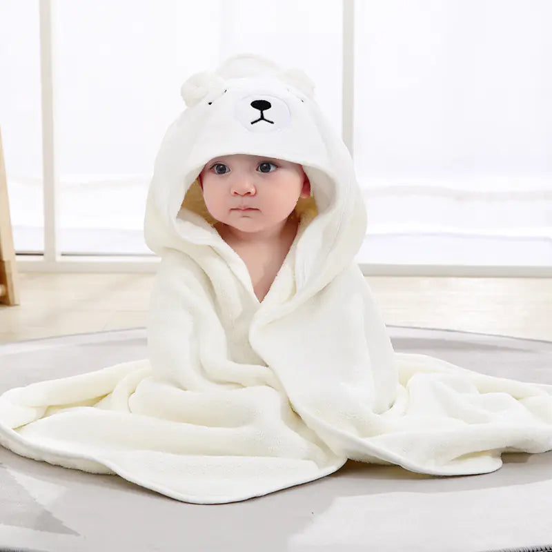 Soft Coral Fleece Newborn Wrap Blanket for Infants.
