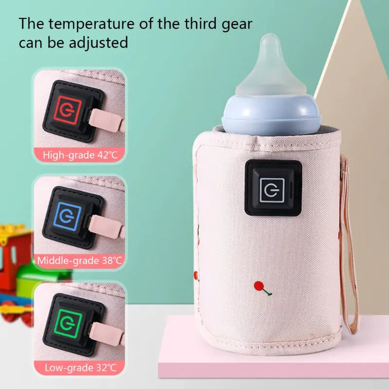 Portable USB Baby Bottle Warmer Bag.